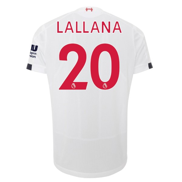 Camiseta Liverpool NO.20 Lallana Replica Segunda Ropa 2019/20 Blanco